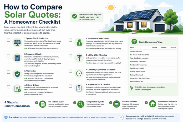 How to compare solar quotes ()