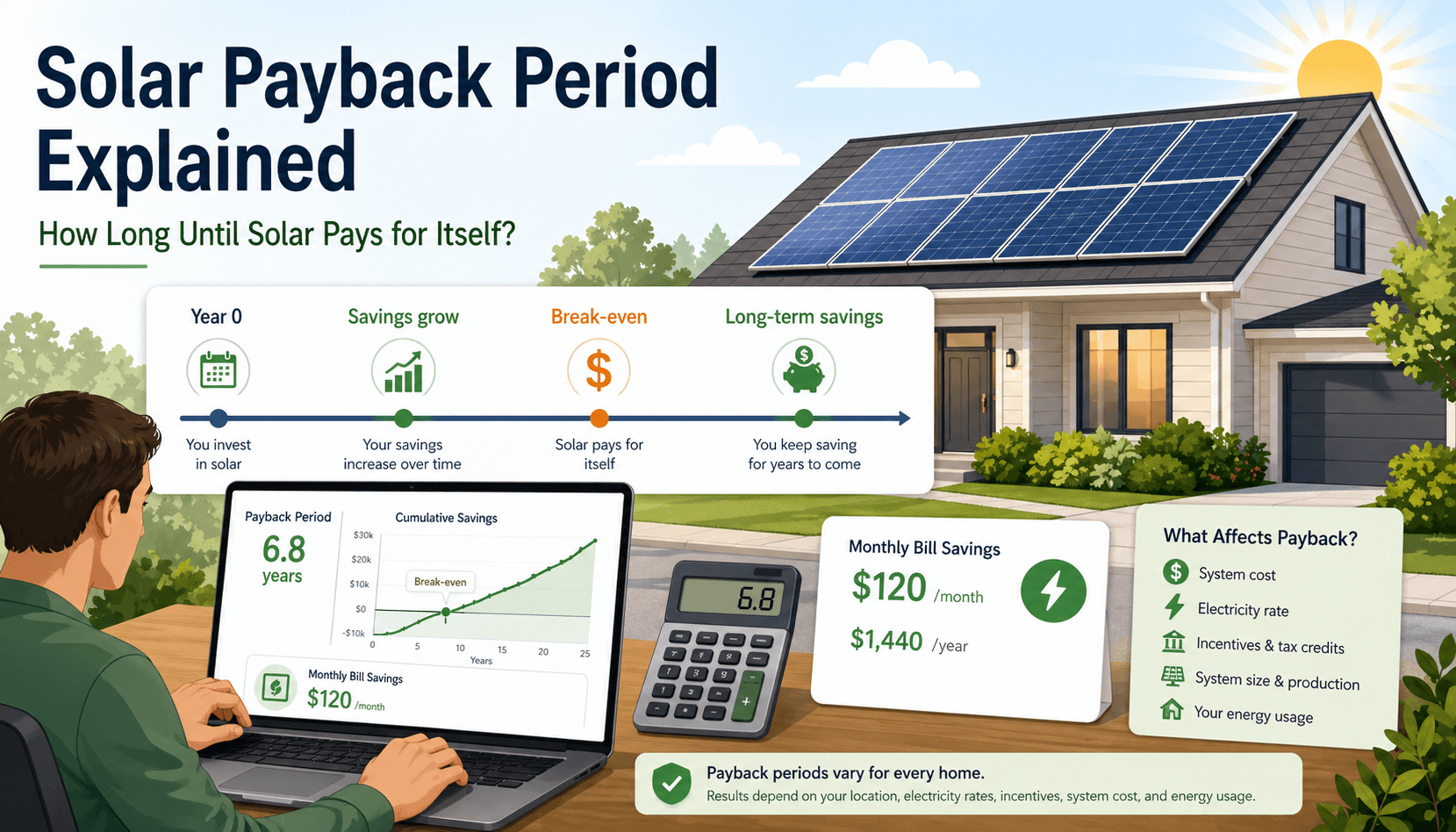Solar payback explained visually ()