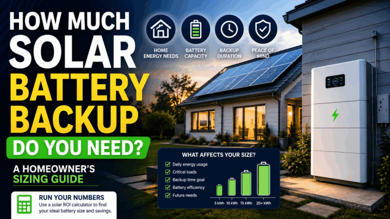 How Much Solar Battery Backup Do You Need